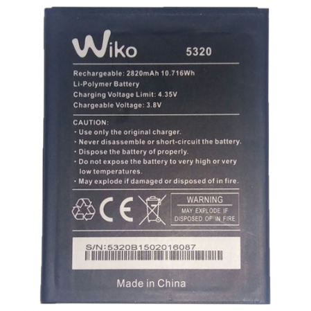 Batería 2820 mAh 3.8V Wiko Ridge Fab 4G SWAP