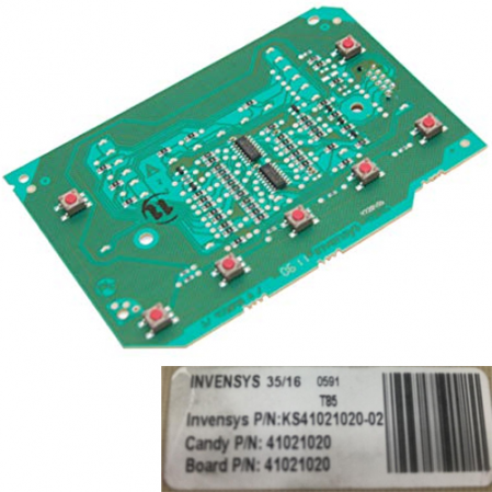 Placa Electrónica Panel de Mandos Hoover 41021020 KS41021020-02
