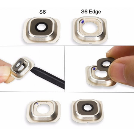 Lente Camara Samsung S6 Edge SM-G925F Dorado