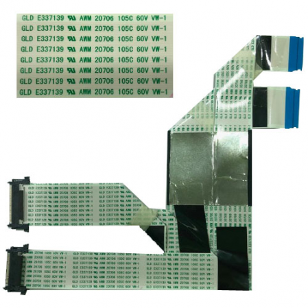 2 Cables Flex E337139 AWM20706 60V Monitor Dell U2515HC