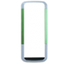 Carcasa Nokia 5000 Verde/Blanca Frontal-Original-