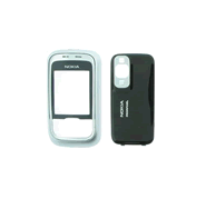Carcasa Nokia 6111 Frontal + Trasera Negra-Plata