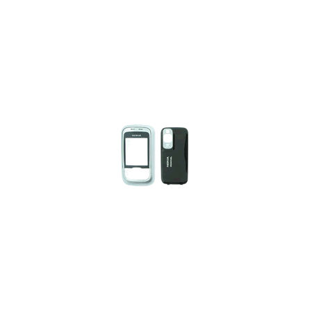 Carcasa Nokia 6111 Frontal + Trasera Negra-Plata