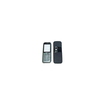 Carcasa Nokia 6233 Negro Goma Frontal+Trasera