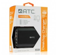 Adaptador de Red ATC con 5 Puertos USB 5A Negro