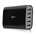 Adaptador de Red ATC con 5 Puertos USB 5A Negro