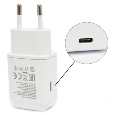 Adaptador de Red USB Tipo C LG MCS-N04ER 3000 mAh Blanco