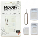 Adaptador de Tarjeta Nano Sim / Micro Sim / Sim Blanco