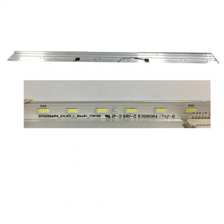 Barra Led Sony KD-55XE8596 STO550AP4_51LED_L_Rev01_170105 SWAP