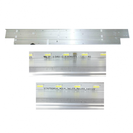 Barra Led Sony KD-75XE8596 STA750A16_4014_36LED_Rev03 SWAP