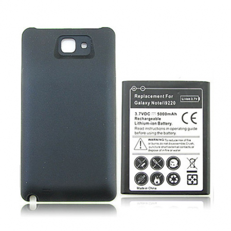 Bateria Alta Capacidad + Carcasa Sam. i9220... 5000mAh Negro