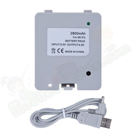 Bateria Recargable con Cable USB 2800mAh Wii Fit