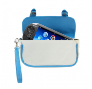 Bolsa de Cuero Portatil para PS VITA Azul / Blanco...