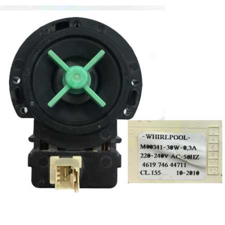 Bomba de Drenaje Lavadora Whirpool 4619 746 44711 SWAP