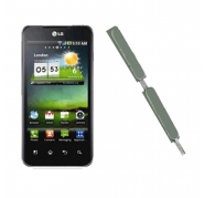 Boton de Volumen LG Optimus 2X P990 Plata