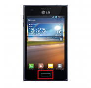 Boton Home LG Optimus L5 E610 Negro