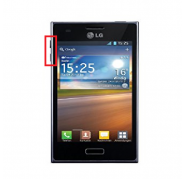Boton Volumen Exterior LG Optimus L3 E400 Blanco