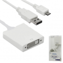 Cable Adaptador de Micro B a DVI... Blister MHL Cable