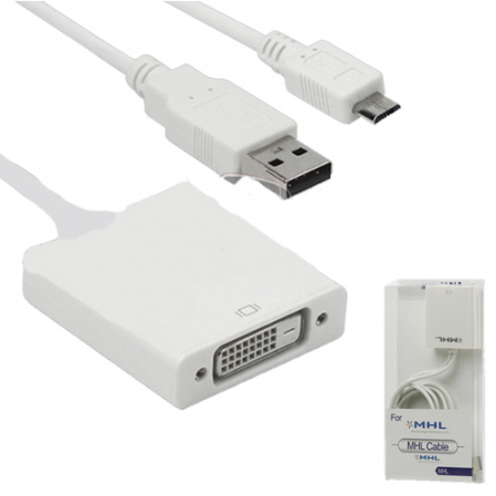 Cable Adaptador de Micro B a DVI... Blister MHL Cable