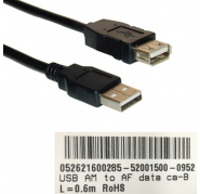 Cable Alargadera USB 0.6Mts AM to AF data ca-B
