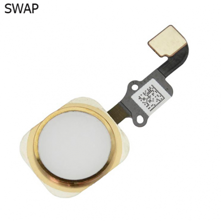 Cable Flex + boton Home Sensor de Huellas iPhone 6 / 6+ Oro SWAP