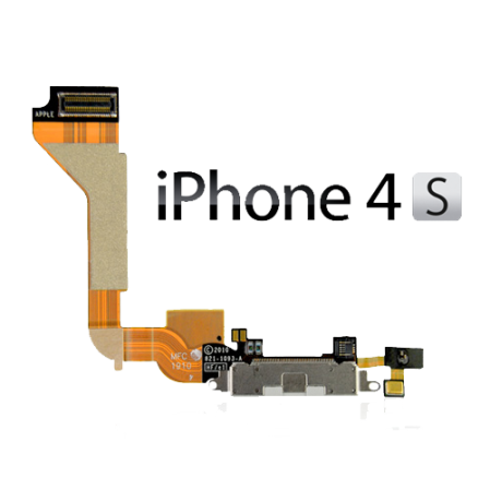 Flex Conector de Carga / Accesorios iPhone 4S Negro