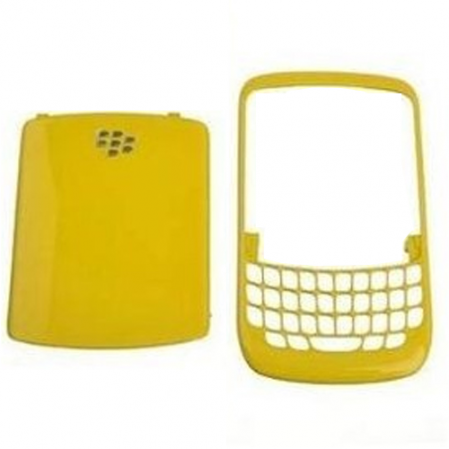 Carcasa  Frontal + Tapa Bateria Blackberry 8520 Amarilla