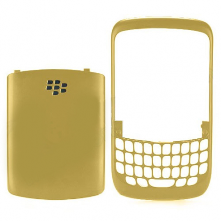 Carcasa  Frontal + Tapa Bateria Blackberry 8520 Oro