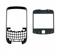 Carcasa Frontal + Ventana Blackberry 9300 Plata/Negra Carcasa Frontal + Ventana Blackberry 9300 Plata/Negra