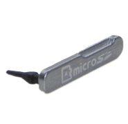 Carcasa / Tapa Tarjeta Memoria Galaxy S Duos S7562 Plata