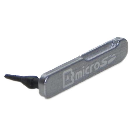 Carcasa / Tapa Tarjeta Memoria Galaxy S Duos S7562 Plata