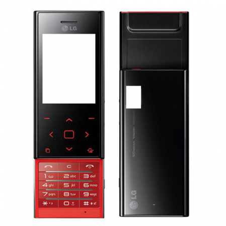Carcasa BL20  Negra/Roja Frontal+Central+Trasera+Teclado...