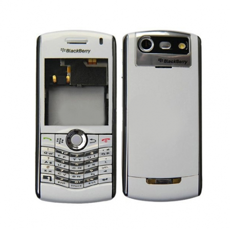 Carcasa Blackberry 8100 Blanco Perla Completa
