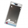 Carcasa Central + Marco Frontal Sony Xperia Miro ST23i Blanca