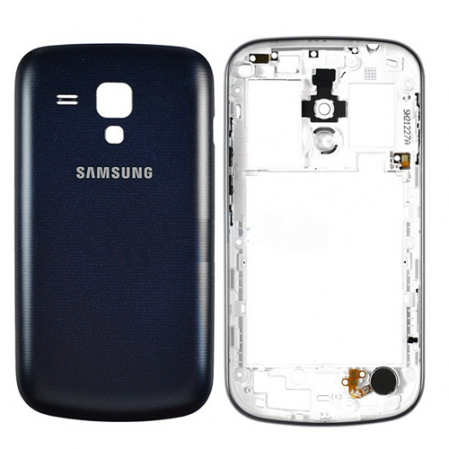 Carcasa Central + Tapa Bateria Samsung S Duos S7562 Azul