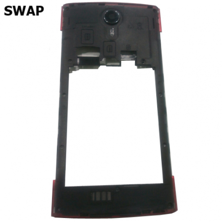 Carcasa Central Negra-Roja Primux Omega 6 SWAP