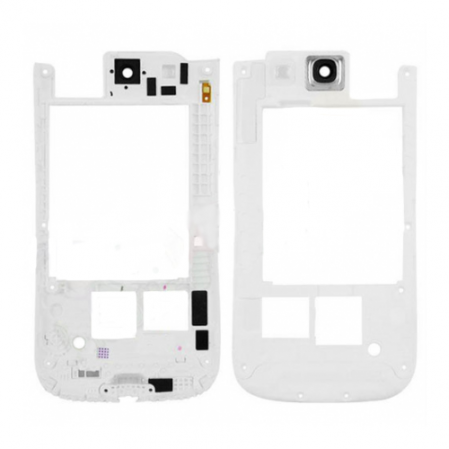 Carcasa Central Trasera Samsung Galaxy S3 (i9300) Blanca