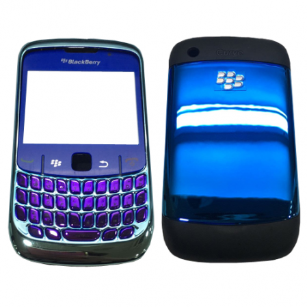 Carcasa Completa  BlackBerry 8520 Azul Platino