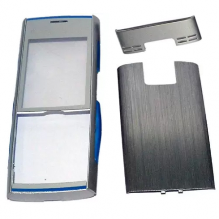 Carcasa Completa Nokia X2 Azul-Plata