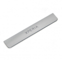 Embellecedor Inferior Sony Xperia Miro ST23i Gris / Plata