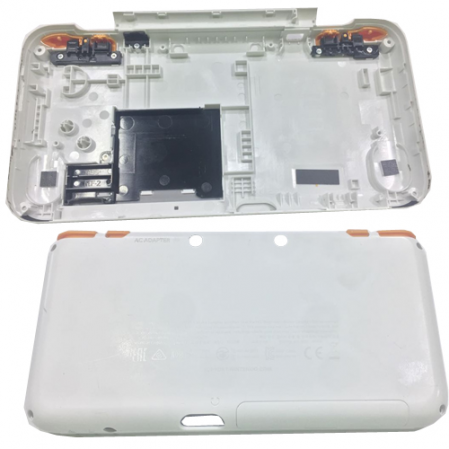 Carcasa Externa Inferior Blanca Naranja Nintendo New 2ds XL SWAP