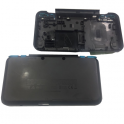 Carcasa Externa Inferior Negra Celeste Nintendo New 2ds XL SWAP