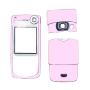 Carcasa frontal + trasera Nokia 6680 rosa(swap)