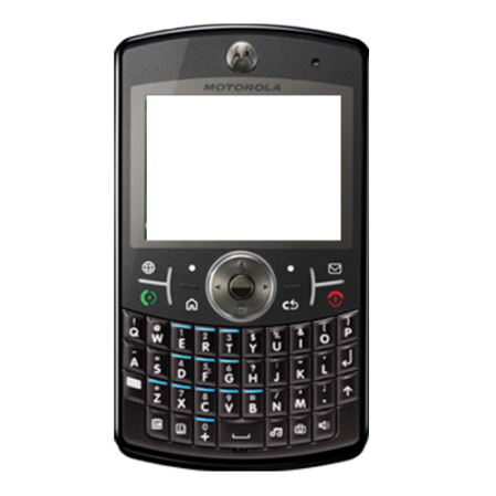 Carcasa frontal Motorola Q9H  Negra