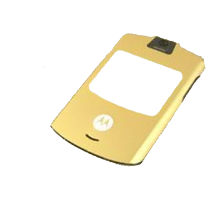 Carcasa frontal motorola V3 oro (swap)