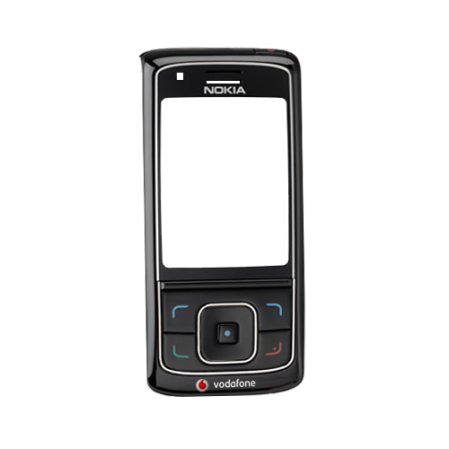 Carcasa frontal nokia 6288 negra logo vodafone (swap)