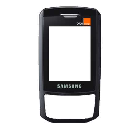 Carcasa frontal samsung D900 negra Orange(swap)