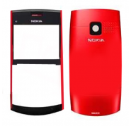 Carcasa Frontal + Tapa Bateria Roja Nokia X2-01