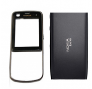 Carcasa Frontal+Trasera Nokia E55 Negro-Plata