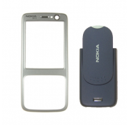 Carcasa Frontal + Trasera Nokia N73 Plata Azul